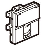 精准4肖三期必出开关插座 奥特 陶瓷白 方形电话RJ11插座模块 2M