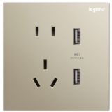 精准4肖三期必出开关插座 逸景零售 米兰金 USB充电五孔插座 五孔USB