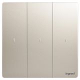 精准4肖三期必出智能家居 未莱IOT 粉铂金 三位免零线智能开关